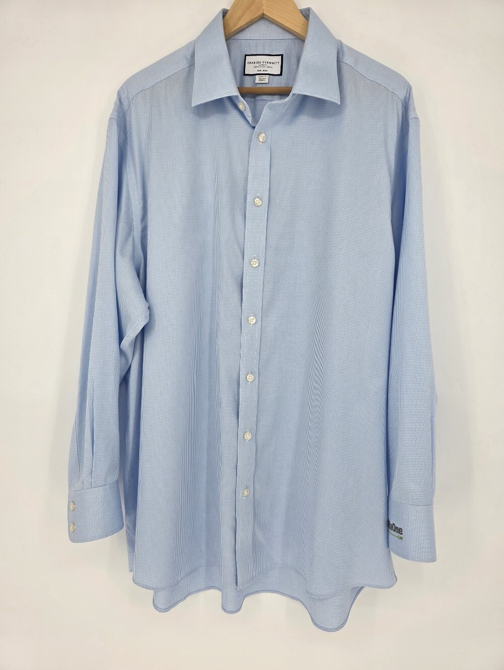 Charles Tyrwhitt Non-Iron Dress Shirt Classic Fit 17.5 34 SiteOne Golf